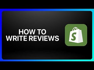 How To Write Reviews On Shopify Tutorial