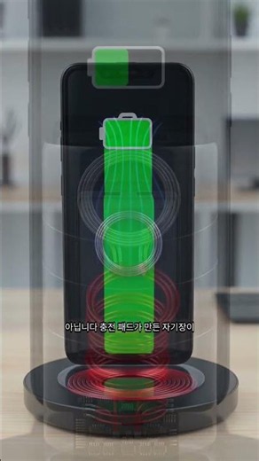 무선충전은 선 없이 어떻게 충전될까? #무선충전 #전자기유도 #과학 #기술상식 #지식쇼츠 #충전원리 #스마트폰 #과학상식 #왜그럴까 #테크 #shorts #sciencefacts