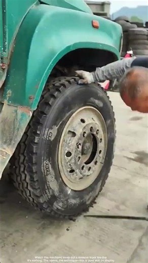 Truck Tire Change in Seconds 🔧⚡ #MechanicLife