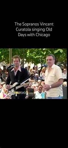 The Sopranos Vincent Curatola singing Old Days with Chicago #shorts #thesopranos #chicagotheband