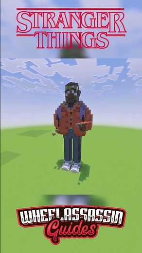 Lucas Sinclair from Stranger Things built in Minecraft!!