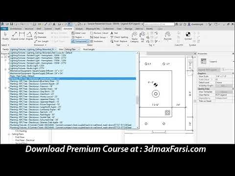 How to Creating ceiling legends in Revit 2020