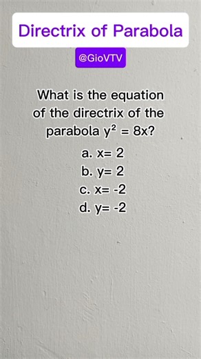 Directrix of Parabola #maths #mathematics #education #learning #geometry