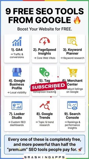 9 Free Google SEO Tools You Should Be Using #techshorts #freeonlinetools #viral