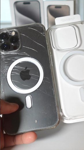 Unboxing clear MagSafe case for iPhone 15 pro