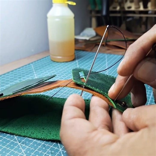 🪡El yapımı deri cüzdan DIY 🧵