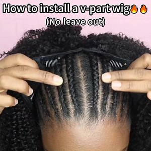 How to install a v-part wig🔥🔥 Learn it now #AprilLaceWigs #hairfactorysupplier #wigmakerfactory #hairsuppier #silktopexpertaprillacewigs #vpartwig #leavoutwig #easygowig #quickwiginstall #upartwig #gluelesswig #upart #noleaveout | April Lace Wigs
