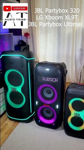 JBL Partybox 320 VS LG XL9T VS JBL Partybox Ultimate Bass Test