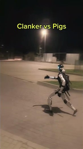 clanker vs pigs #airobot #shorts #fyppage