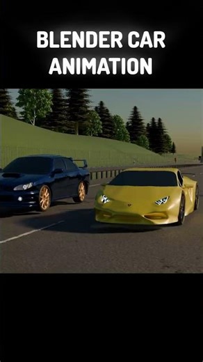 Crazy BLENDER Car Animation!!! #edit #technology #automobile #viralvideo #blender