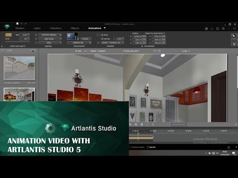 ARTLANTIS ANIMATION VIDEO. MOTION RENDERING TOUR WITH ARTLANTIS 5