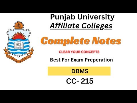 Database Systems Complete Notes for (CC-215) | Important Topics & Exam Preparation