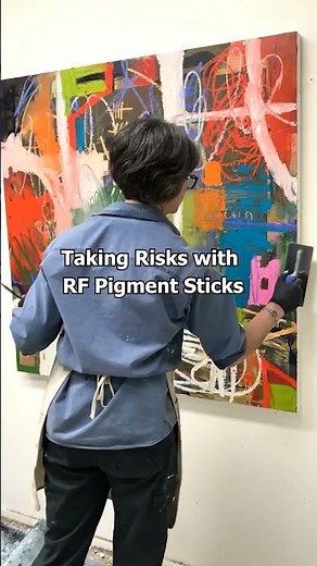 RF Pigment Sticks & Taking Risks | Cold Wax & Oil Painting Techniques