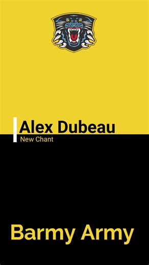 New Chant for Alex Dubeau: Join the Barmy Army