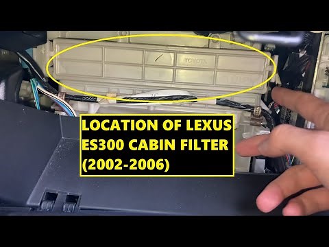 How to Change Cabin Filter Lexus ES300 #lexus #carknowledge #cartips