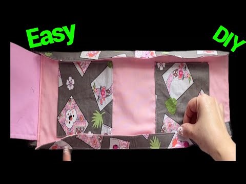 How To Make A Crossbody Bag With Inside Pockets / Easy Step By Step Cellphone Bag Sewing Tutorial