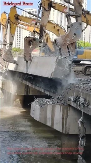 Bridge Demolition in Action! #engineering