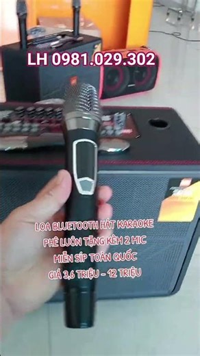 Loa karaoke kẹo kéo, loa Bluetooth hát karaoke, nghe nhạc