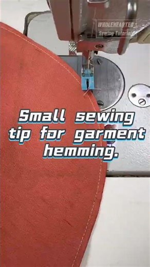 Small sewing tip for garment hemming.