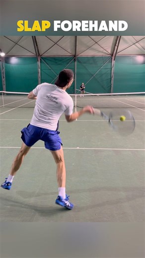 The Semi Western Forehand Slap. #tennis #tennisforehand #forehand #tennisshorts