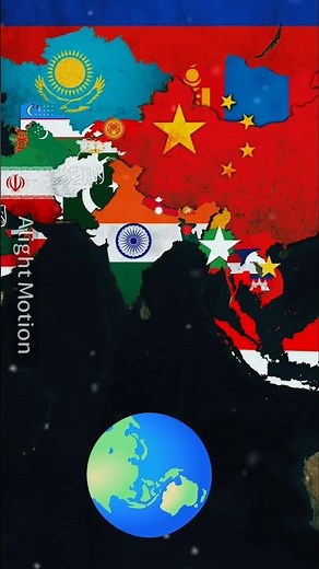 This is Asia 🙂‍↕️/#map #geography #shorts #countries #edit
