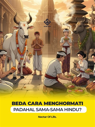Perbedaan Hindu India dan Hindu Bali dengan Sapi