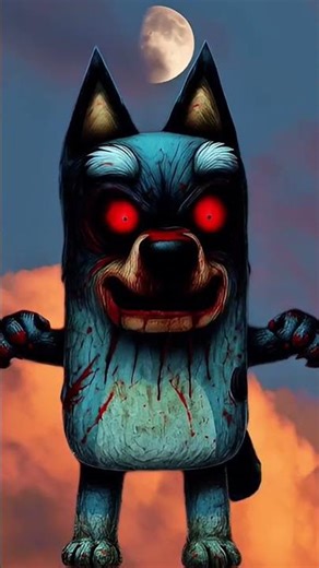 Bluey and bingo horror edition 🎃🎃🎃 #horror #scary #blueybingo #creepy