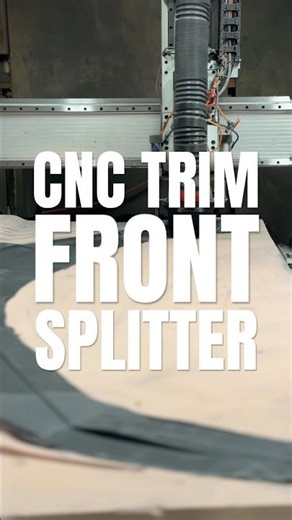 CNC TRIMMING FRONT SPLITTER #hypercar #engineering #carbonfiber