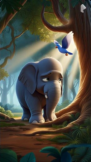 pigeon helped poor elephant 🐘 |moon hindi animation | #cartoon #viral #animatedstories #shortsviral