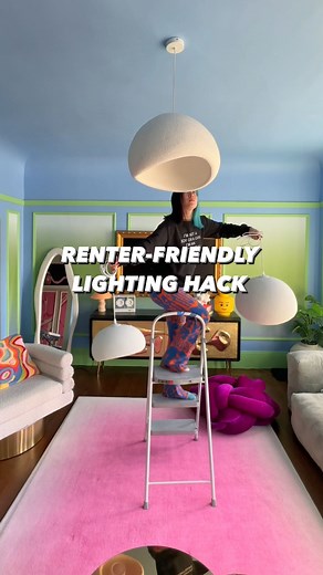 1.5M views · 10K reactions | Such a useful trick to avoid having to deal with wiring. Be sure to use proper hanging supplies for the weight of your chandelier so you don’t risk anything falling down. My lights are pretty lightweight and I still took precautions. Chandeliers are @residencesupply and I’ll do the giveaway post in the next week or two but it’ll be for pickup only! and the rechargeable LED lights I’ll have linked in my story and highlights! | Tay BeepBoop | Facebook