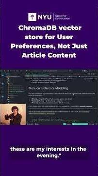 ChromaDB vector store for User Preferences, Not Just Article Content