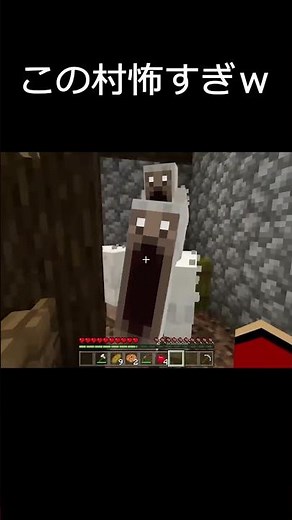怖すぎる村に来てしまった #shorts #minecraft