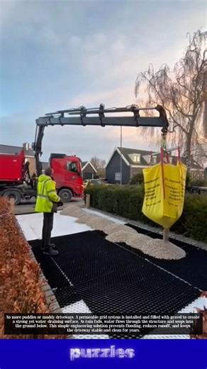 "Insane Smart Driveway Installation! No More Flooding 🤯💧"