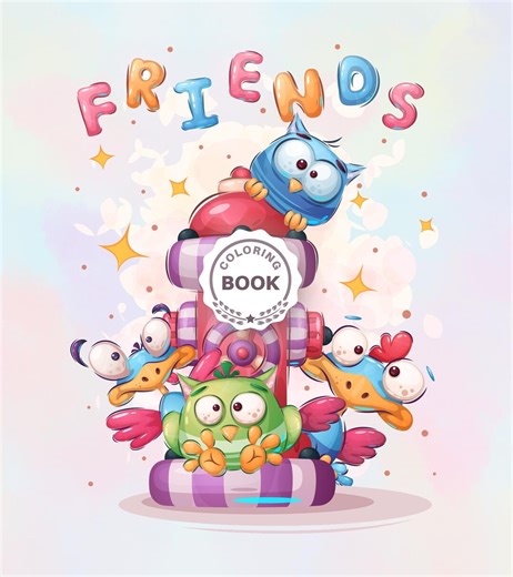 Birds Coloring Book for Kids | Cute Bird Coloring Pages | Printable Kids Activity Book | Instant Download - Etsy