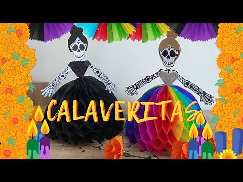 How to make a paper Catrina // Paper skull // Day of the dead crafts.