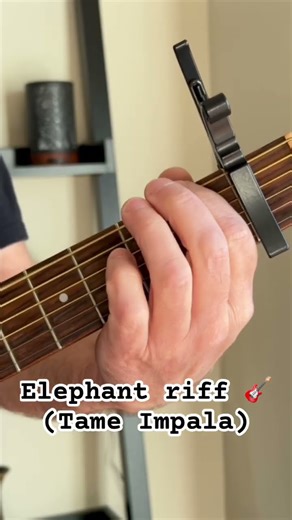 ⚡ Quick riff from Tame Impala’s Elephant – guitar vibes only!