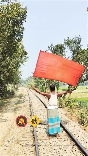 লাল পতাকা দিয়ে সিগনাল দেওয়া 🚸🔕💯✅ #foryou