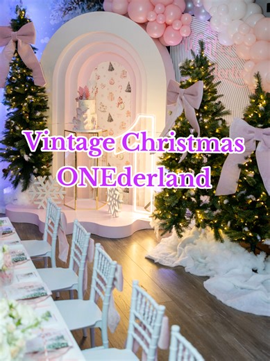 Celina’s Vintage Christmas ONEderland theme party #BayAreaPartyPlanner #BayAreaEvents #FYP #BirthdayIdeas #HaywardCalifornia