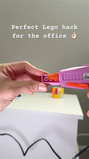 ⚠️ 🤩 Lego at the office to hold charging cables!!! #lego