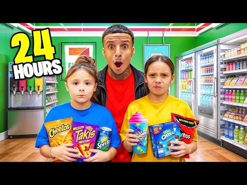 Eating ONLY Gas Station Food for 24 HOURS!!