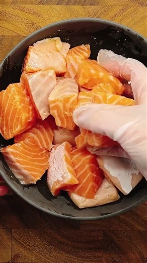 The Easiest Salmon Fried Rice