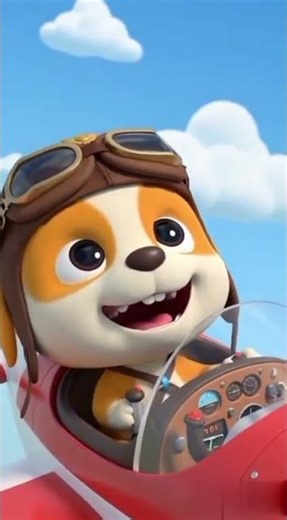 Puppy Pilot Airplane Song for Kids | Cute Flying Adventure | Toddler Nursery Rhyme