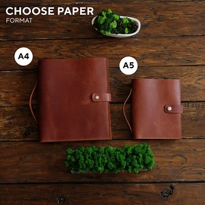 Leather A5 Binder Planner Personalized, Refillable Leather Journal, Leather Notebook, A4 A5 Ring Binder, Custom Gift for Him - Etsy