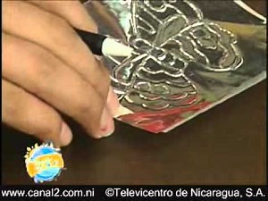 Repujado en Metal, paso a paso