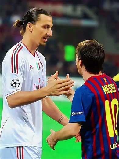 Messi & Ibra respect moments 🥺
