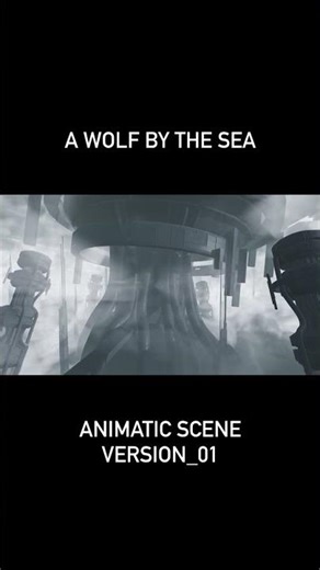 Concept scene in my own short film “A Wolf by the Sea”. #blender #3danimation #cyberpunk #anime