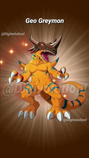 Agumon Evolution to Geo Greymon!