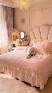 Soft & Serene: A Pink Princess Bedroom Dream#design #weddingplanning #decoration #homedecor #light