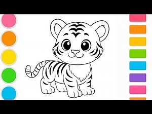 How to draw a tiger | Step by Step