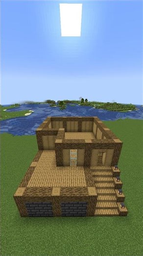 Oak house minecraft | tutorial timelapse #minecraft